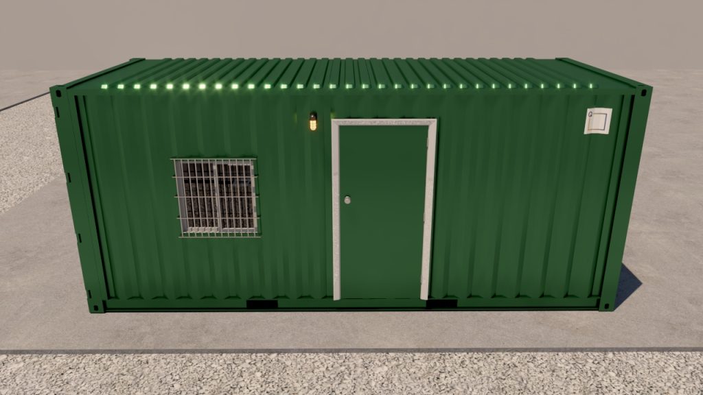 Render de módulo oficina de 20 pies con baño (1)